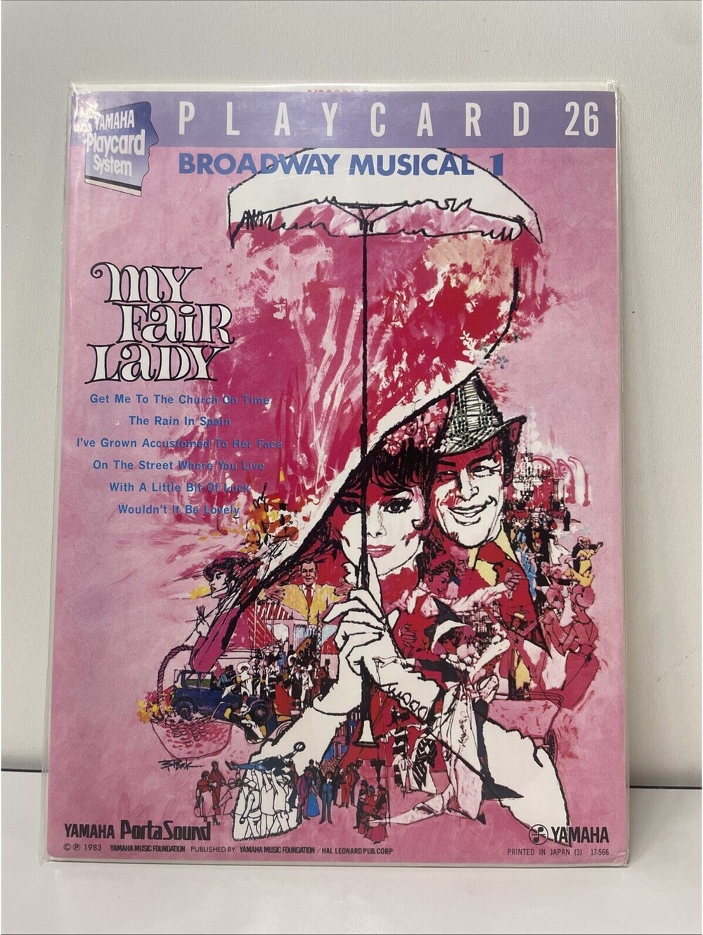 RARE Yamaha PlayCard 26 Broadway Musical 1 My Fair Lady NEW PortaSound Japan